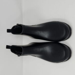 Madewell Zip-up Lugsole Rain Boot Black, sz 11